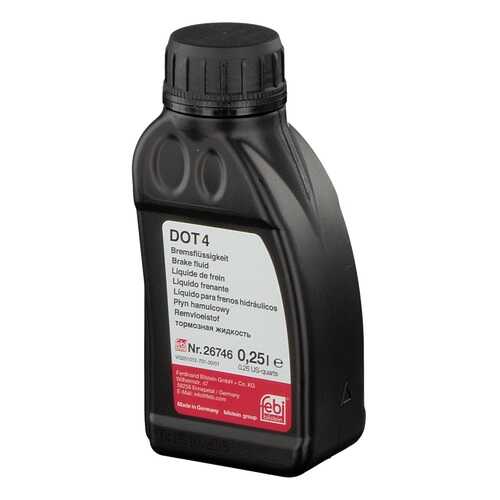 Жидкость тормозная FEBI Brake Fluid DOT4 0,25 л 26746 в Колеса даром