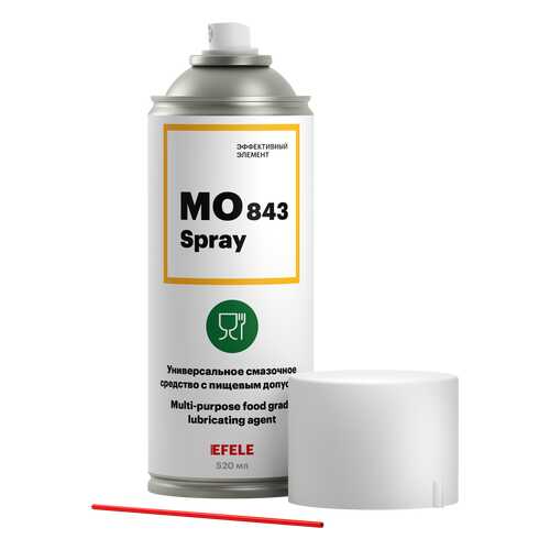 Универсальное масло с пищевым допуском EFELE MO-843 SPRAY (520 мл) в Колеса даром