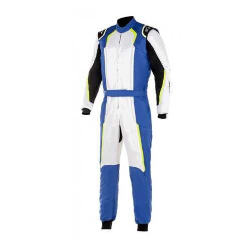 Комбинезон для картинга KMX 5, CIK, синий/белый/жёлтый, р-р 50 Alpinestars 3353017_7255_50 в Колеса даром